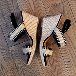 Espadrille wedge sandals - never worn